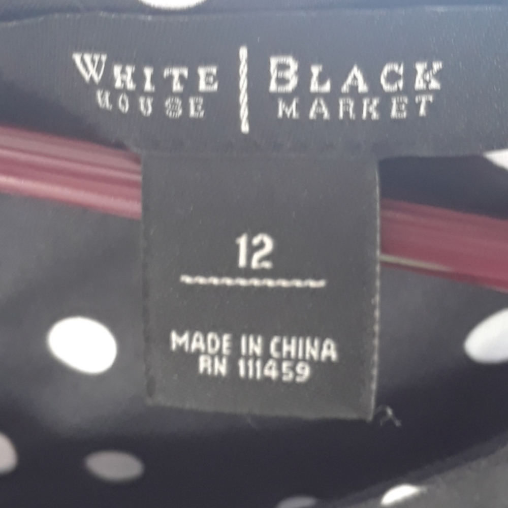 WHBM POLKA DOT TOP - Picture 2 of 8